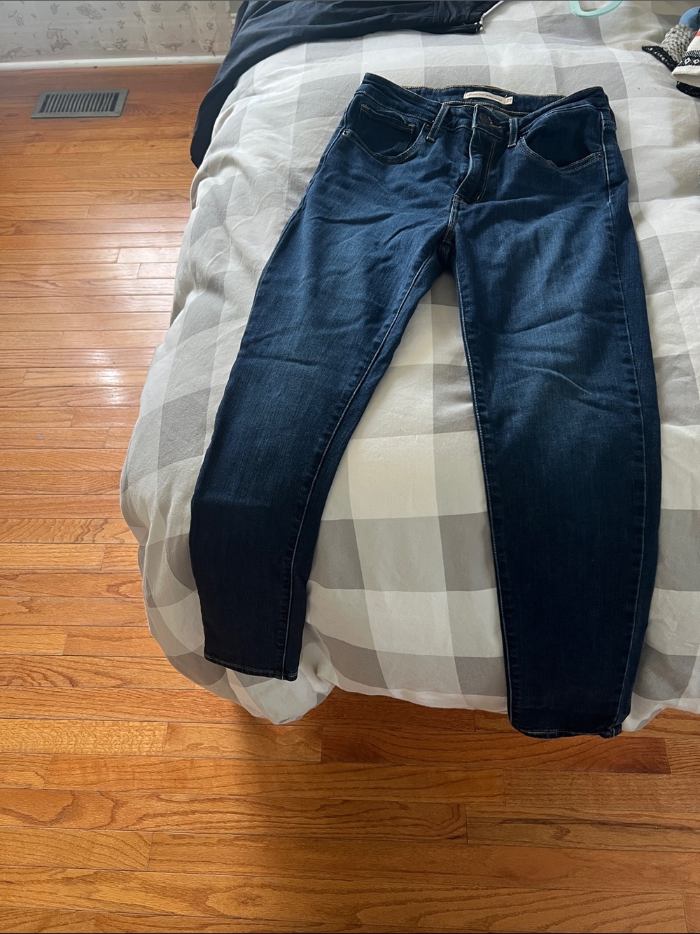 Levi's Dark Indigo Women's Skinny Jeans- 721 High Rise